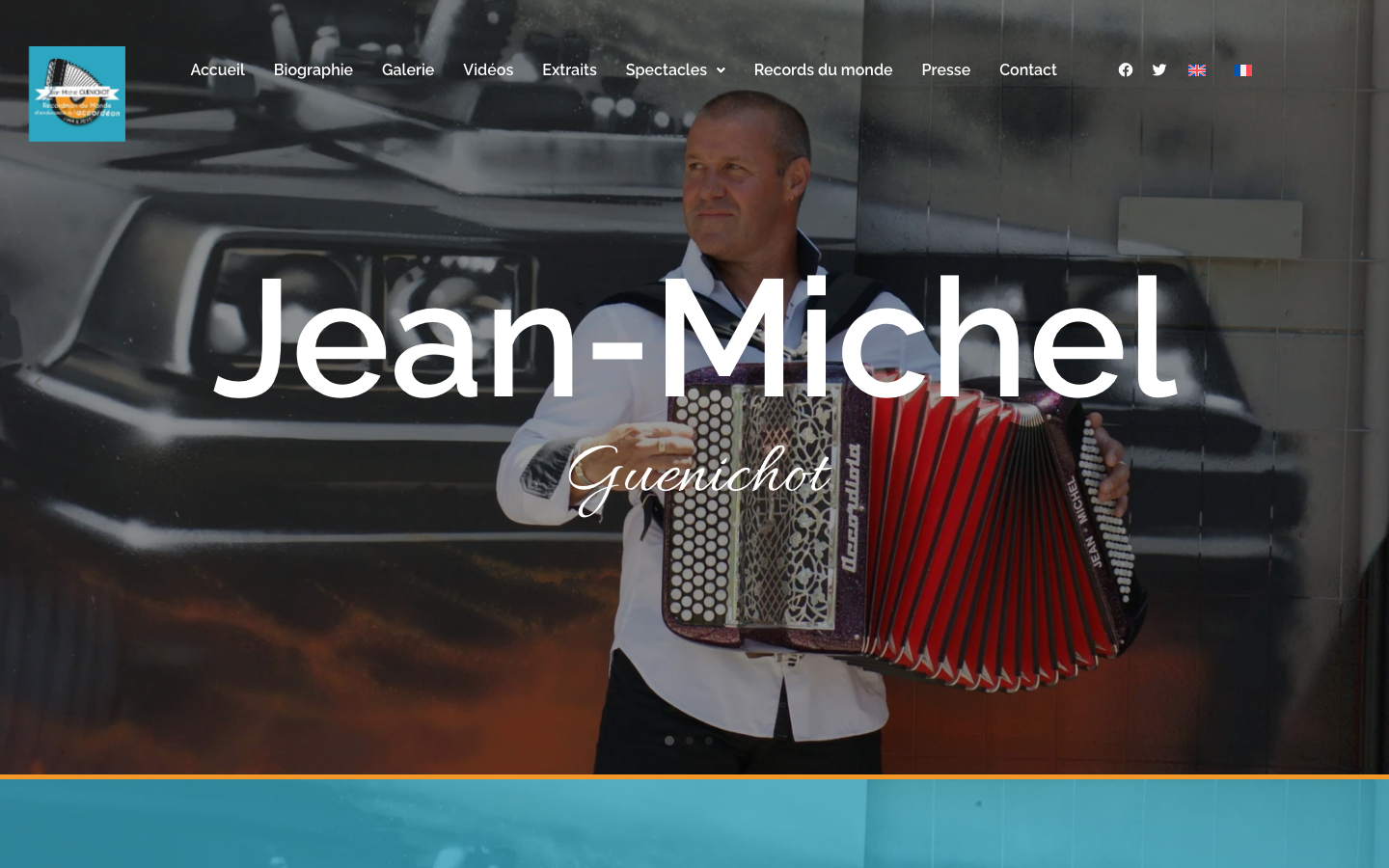 Aperçu du site Jean-Michel Guenichot réalisé par Nivo Web